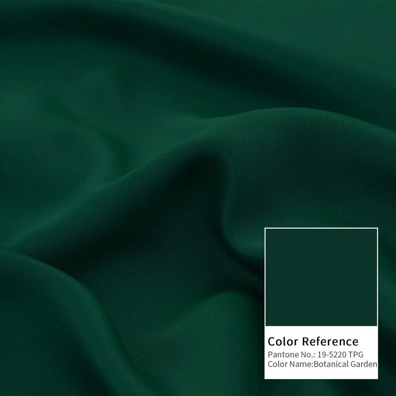BGment Rod Pocket and Back Tab Blackout Curtains for Bedroom - Christmas Emerald Green Thermal Insulated Room Darkening Curtains for Living Room, 2 Window Curtain Panels (42 x 63 Inch) - Image 4